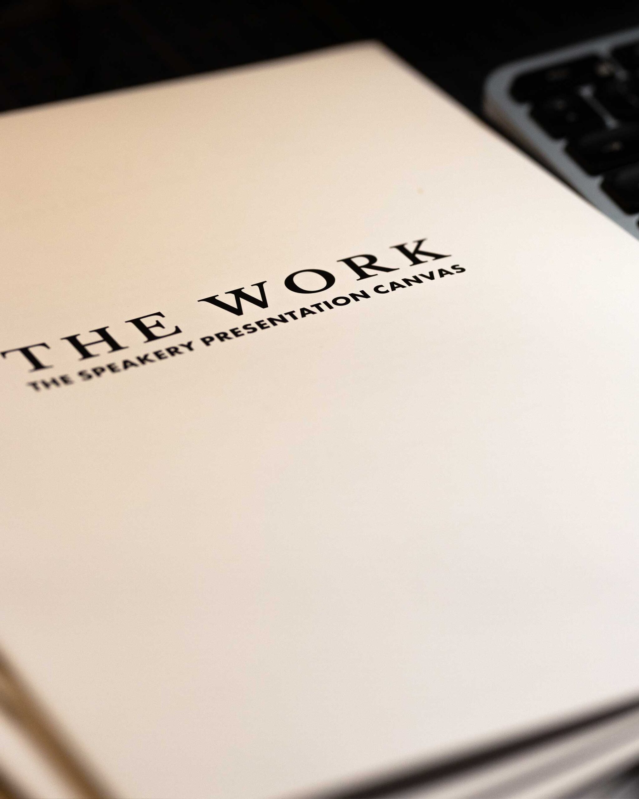 Presentation mentorship and speaker training begins with The Work—the Speakery Presentation Canvas —developed by Marcus John Henry Brown