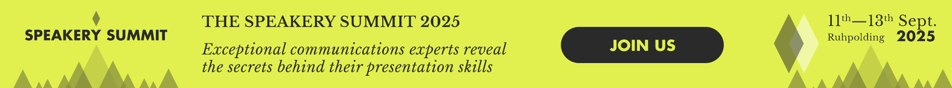 The Speakery Summit 2025 - Exceptional communications experts reveal the secrets behind their presentation skills
