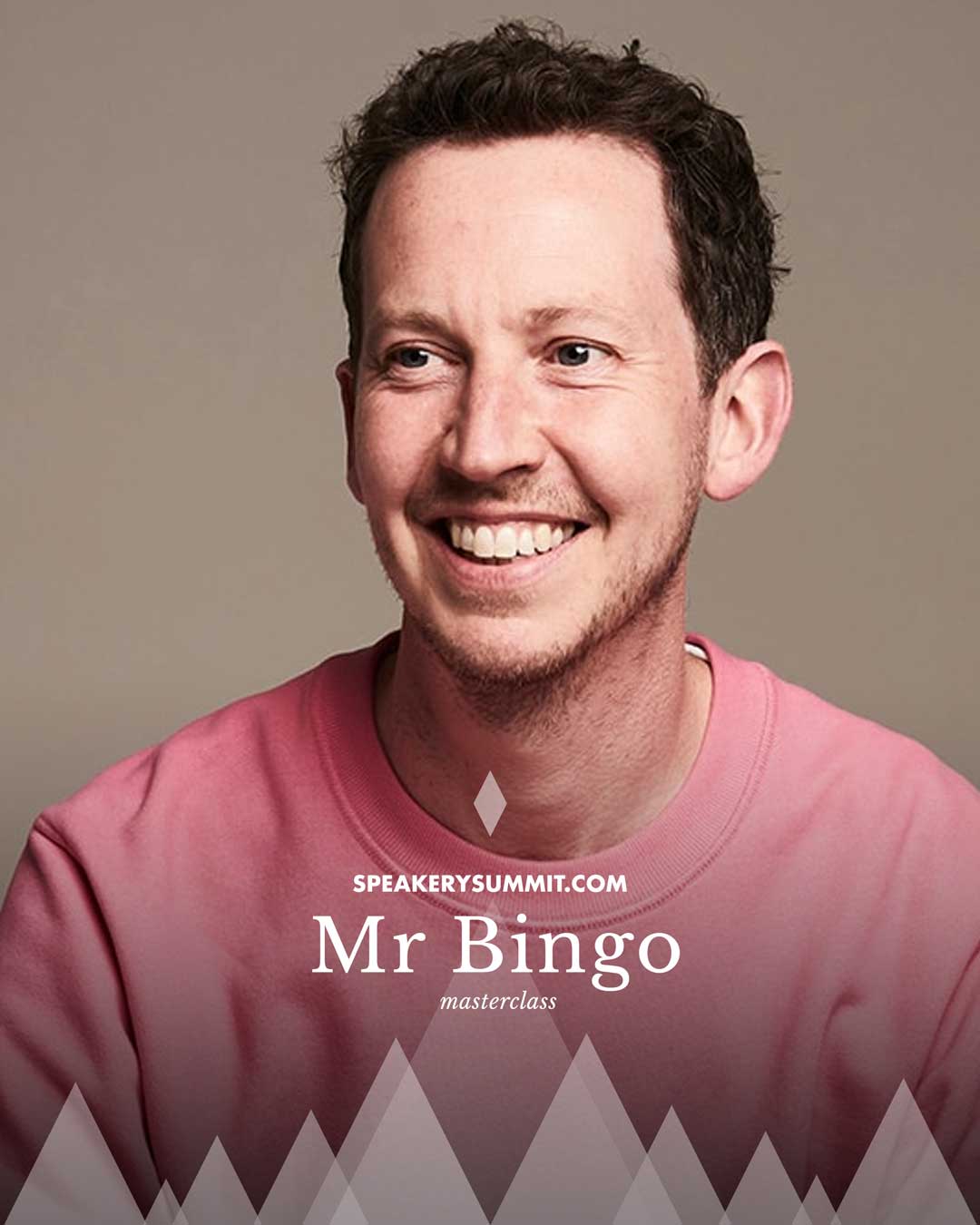 Mr Bingo will be giving a masterclass at the Speakery Summit 2025