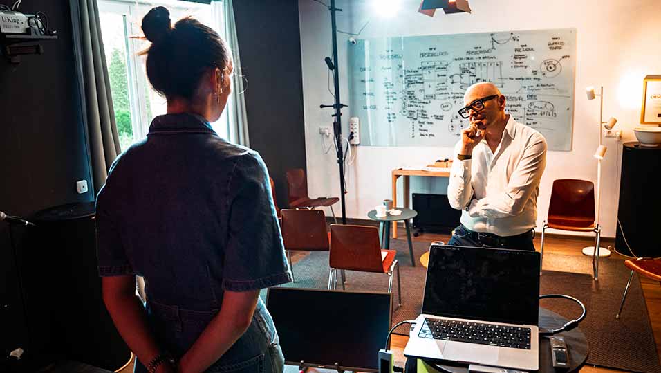 Die Bühne im Speakery Studio in Taufkirchen bei München
